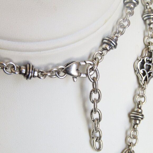 Brighton 30" Long Tassle Necklace Silver - Picture 4 of 4